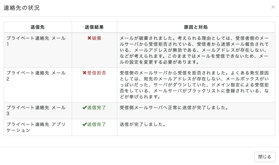 運用管理者向け 登録時のテストメールが届きません 安否確認サービス2 オンラインヘルプ